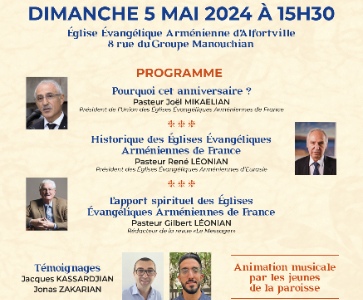 100 ans de dynamique Évangélique Arménienne en France