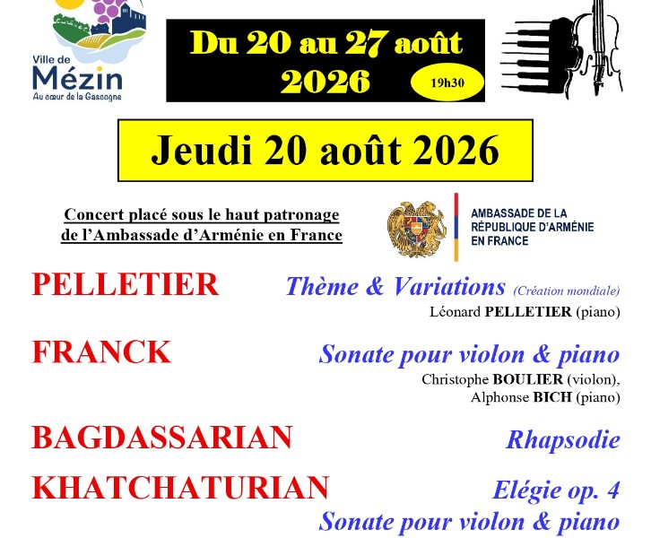41e session musicale de l'Académie de Jeunes Solistes
