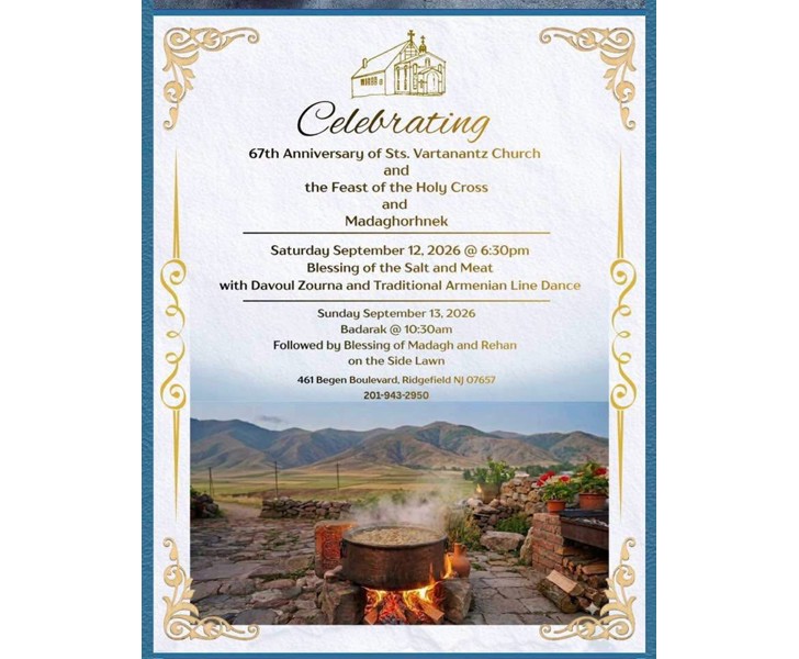 67th Anniversary of Sts. Vartanantz Church