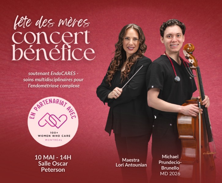 A Mother’s Day Benefit Concert for EndoCARES through 100 Women Who Care Montreal
