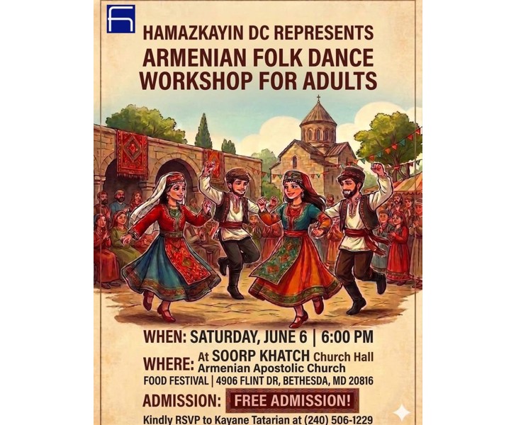 Armenian Folk Dance Workshop for Adults