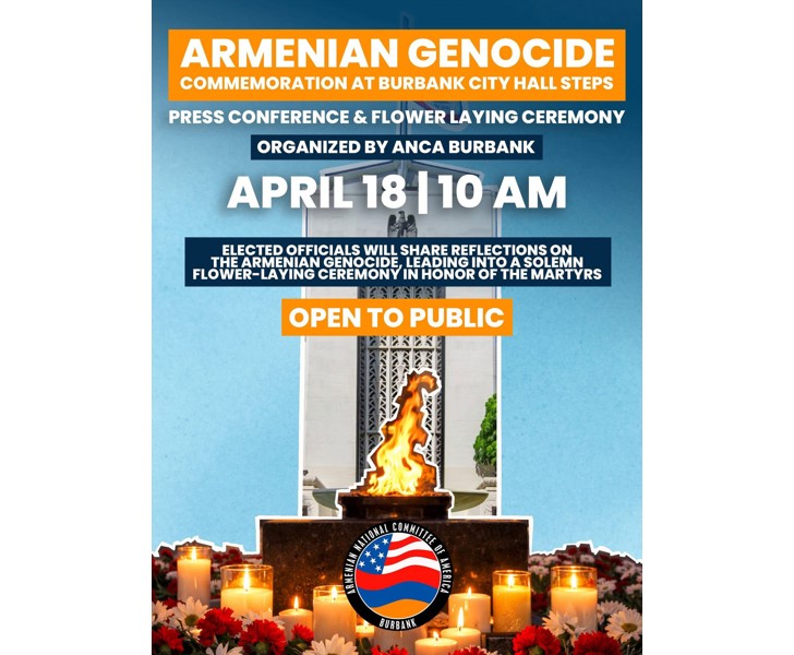 Armenian Genocide Commemoration at Burbank City Hall Steps