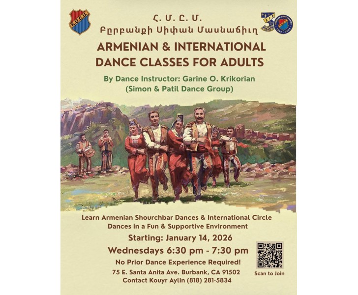 Armenian & International Dance Classes for Adults