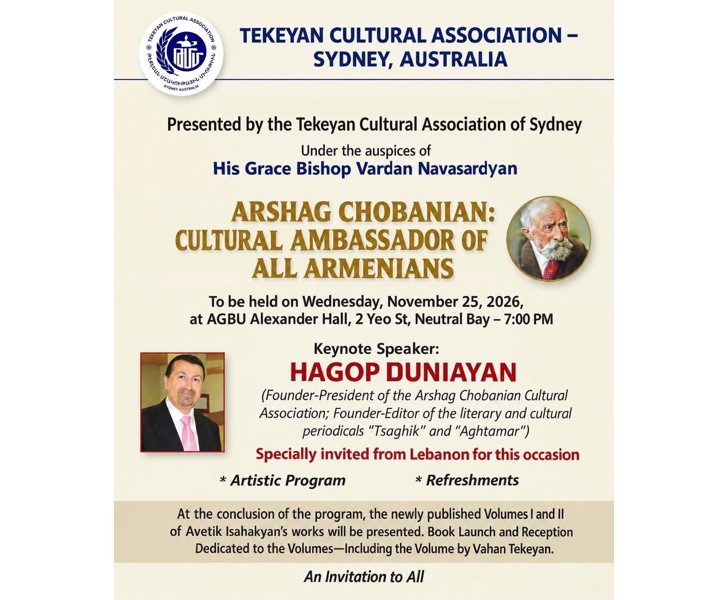 Arshag Chobanian: Cultural Ambassador of All Armenians