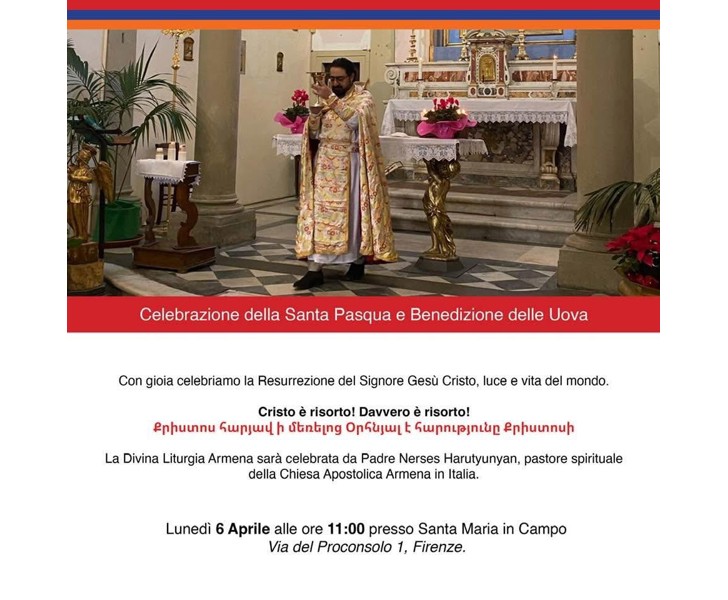 Celebrazione della Santa Pasqua e Benedizione delle Uova