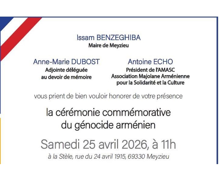 Cérémonie commémorative du génocide arménien