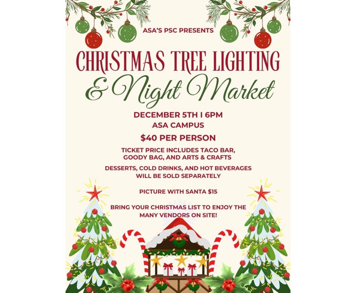 Christmas Tree Lighting & Night Market
