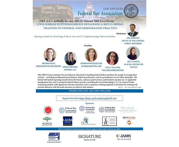 Civil Habeas Petitions for ICE Detainees: A Multi-Modal Training in Federal and Immigration Practice