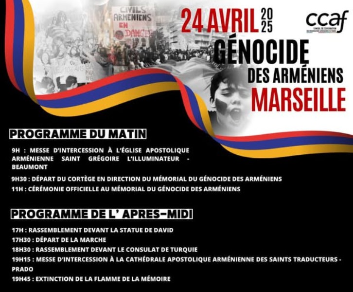 Commémoration du Génocide des Arméniens à Marseille