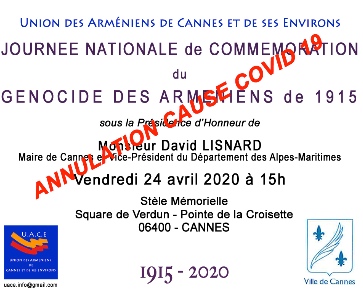 Commémoration du Génocide des Arméniens
