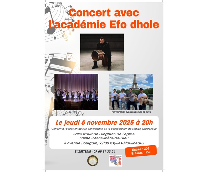 Concert avec l'académie Efo dhole