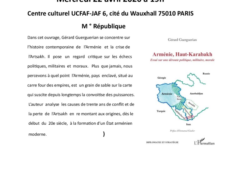 Conférence-dédicace de Gérard Guerguerian