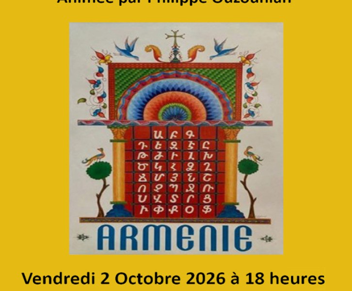 Conférence 'L'alphabet arménien, toute une histoire'