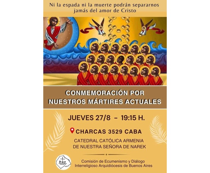 Conmemoración por Nuestros Mártires Actuales
