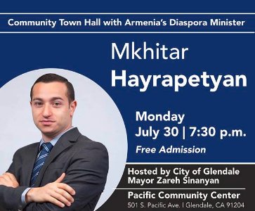Diaspora Minister Mkhitar Hayrapetyan