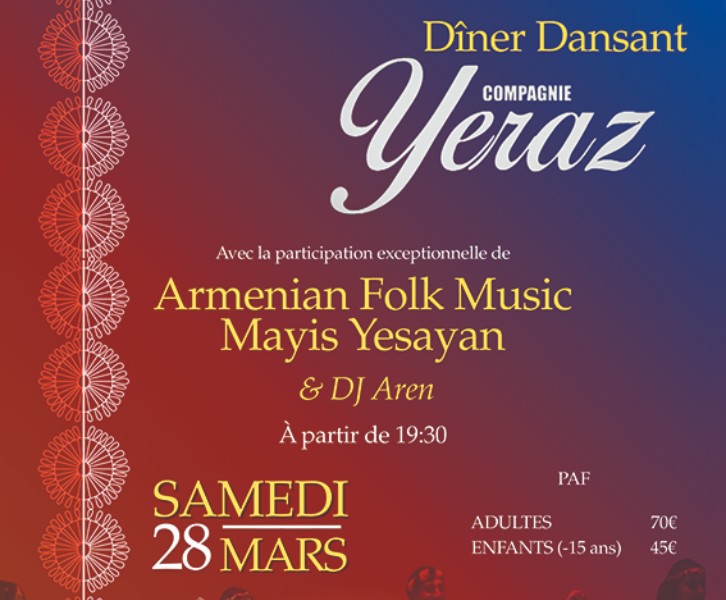 DINER DANSANT DE LA COMPAGNIE YERAZ