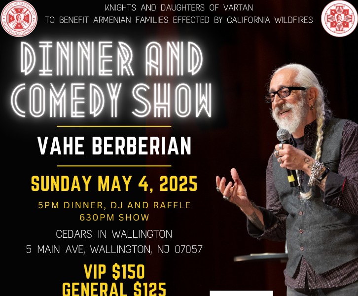 Dinner and Comedy Show with Vahe Berberian