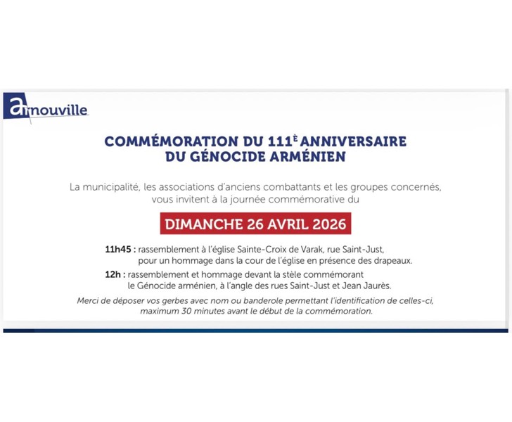 Commémoration du 111ᵉ anniversaire du Génocide arménien