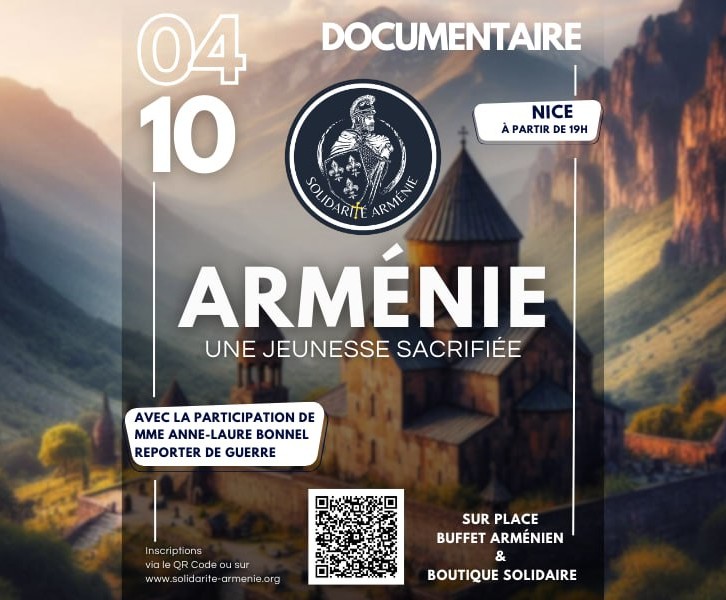 Documentaire ' Arménie : Une jeunesse sacrifiée '