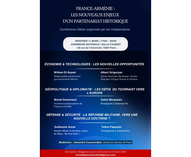 France-Arménie : Les nouveaux enjeux d'un partenariat historique