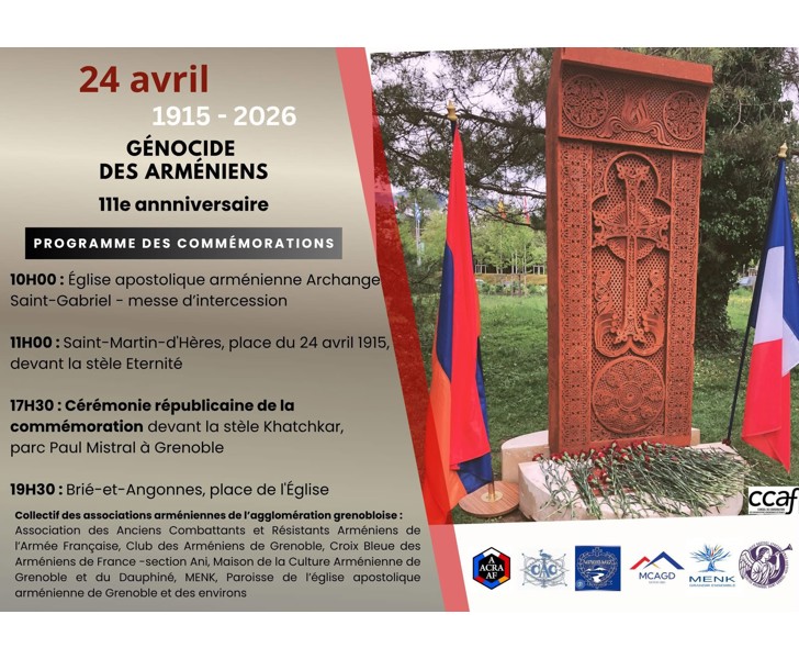 Génocide des Arméniens - 111e anniversaire
