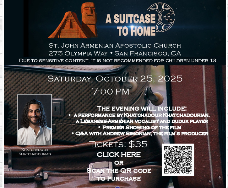 Global Film Premier of 'A Suitcase to Home' & Performance By Khatchadour Khatchadourian