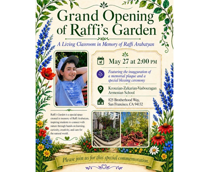 Grand Opening of Raffi's Garden