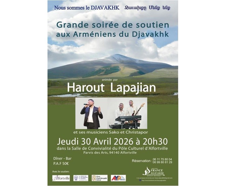 Grande soirée de soutien aux Arméniens du Djavakhk