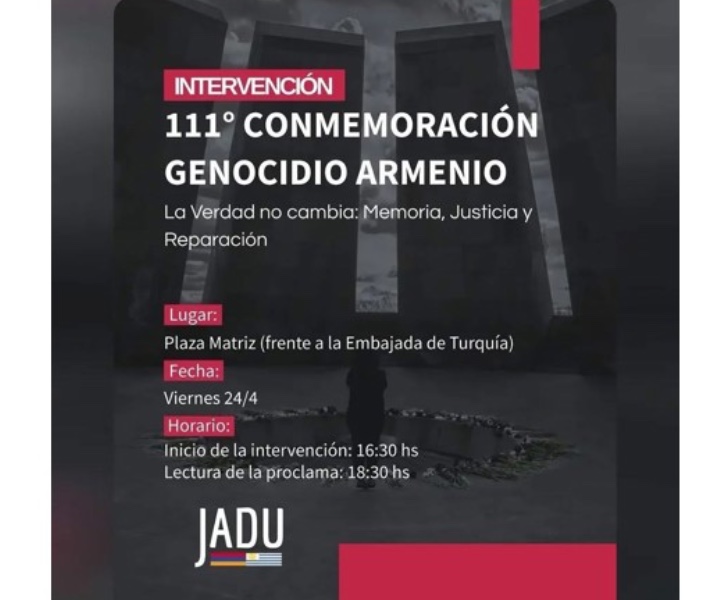 111° Conmemoración Genocidio Armenio