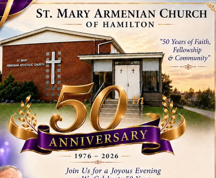  Honouring 50 Years of St. Mary Armenian Church of Hamilton
