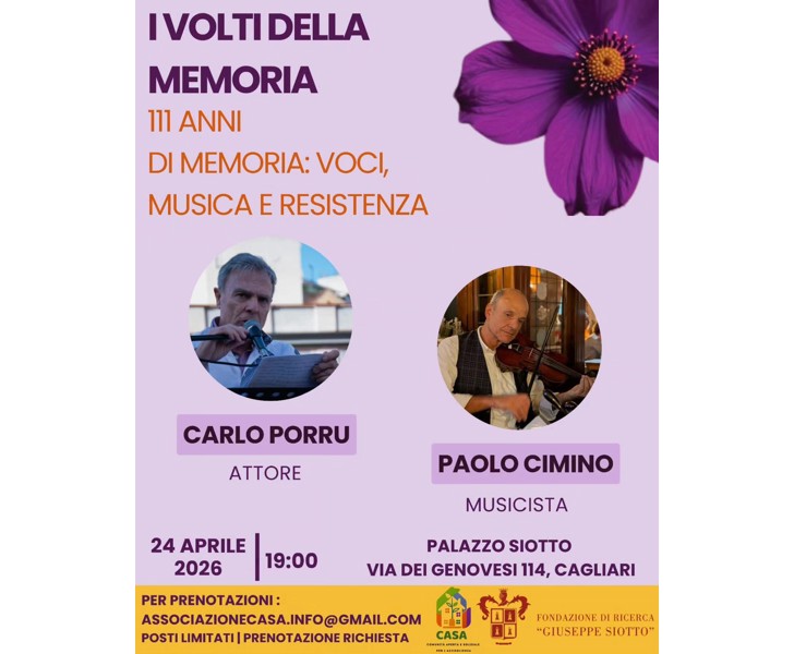 I Volti della Memoria - 111 Anni di Memoria: Voci, Musica e Resistenza