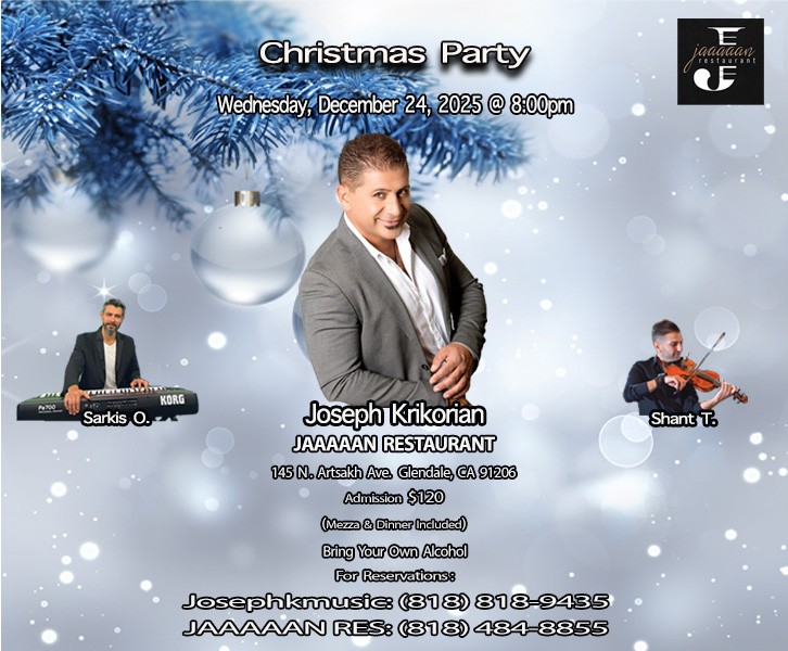 Joseph Krikorian Christmas Party at Jaaaaan Restaurant.