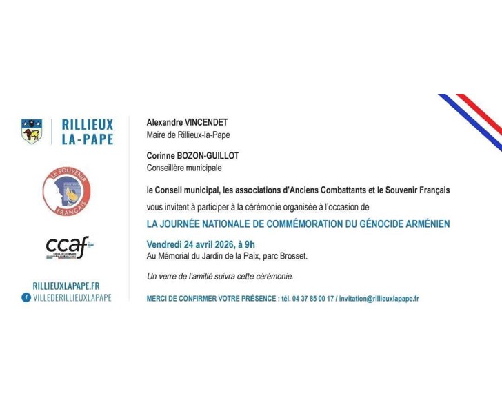 Journée Nationale de Commémoration du Génocide Arménien