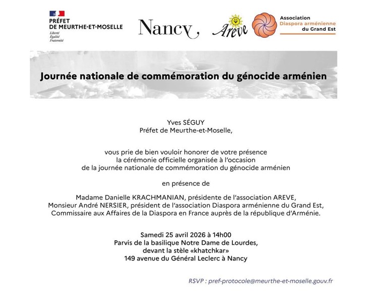 Journée nationale de commémoration du génocide arménien