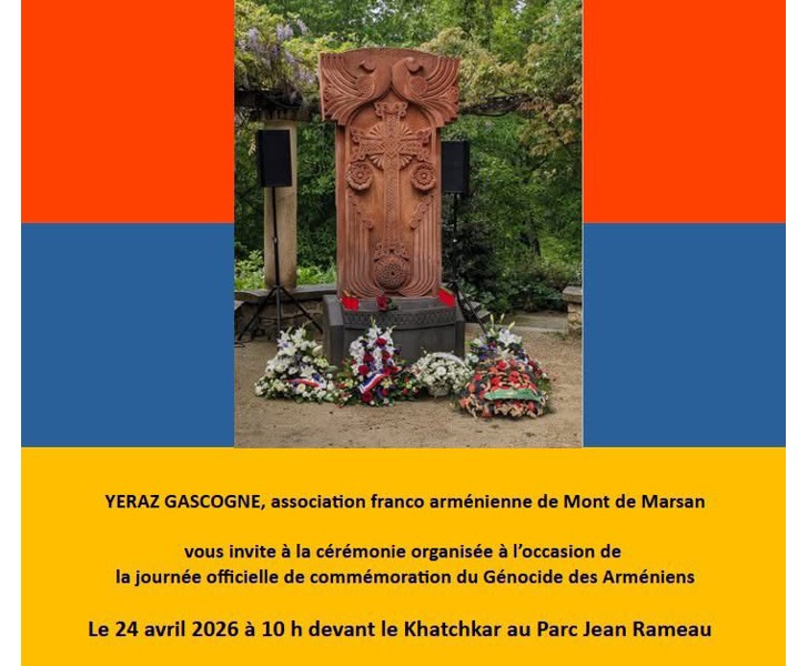 Journée officielle de commémoration du Génocide des Arméniens