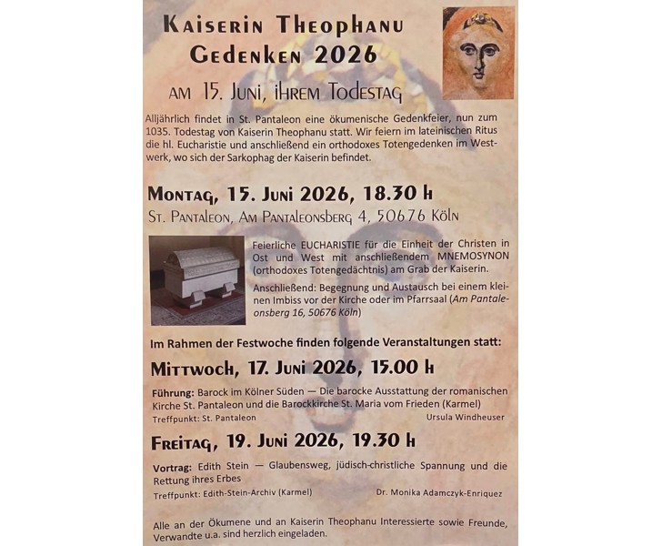 Kaiserin Theophanu Gedenken 2026