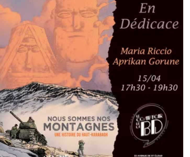 Maria Riccio et Aprikan Gorune en dédicace à Versailles