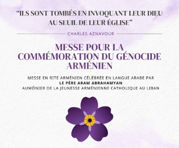 Messe pour la Commémoration du Génocide Arménien
