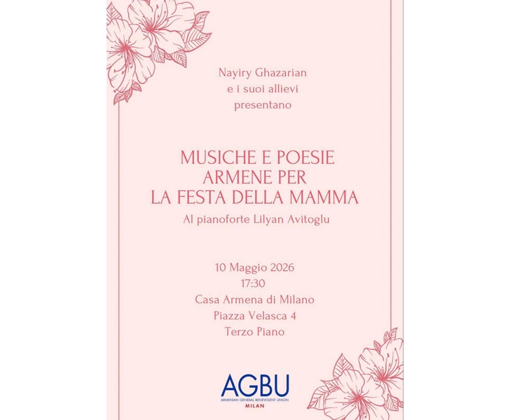 Musiche e Poesie Armene per la Festa della Mamma