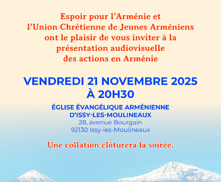 Nos actions humanitaires en Arménie