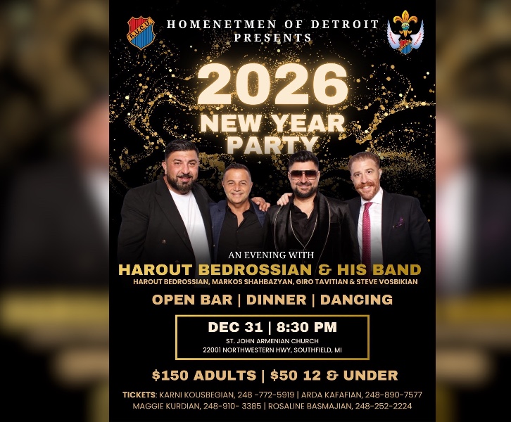 NYE Detroit with Harout Bedrossian