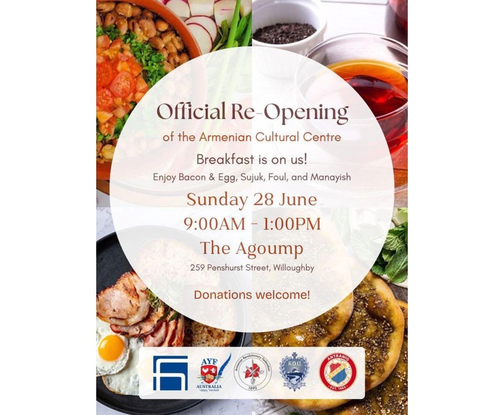 Official Re-Opening of the Armenian Cultural Centre