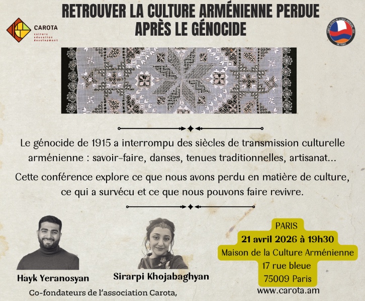 Paris: Retrouver la culture Arménienne perdue après le Génocide