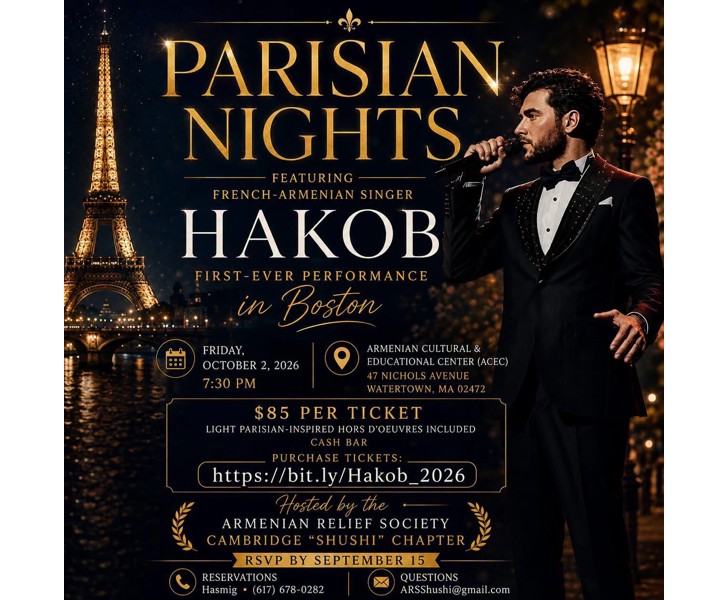 Parisian Nights featuring French-Armenian Singer Hakob