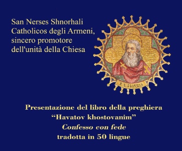 Presentazione del libro della preghiera "Havatov khostovanim"