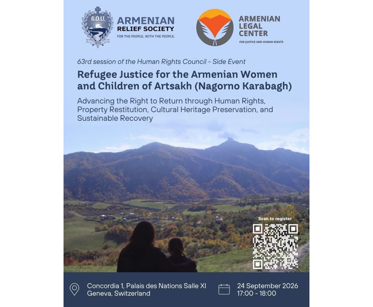 Refugee Justice for the Armenian Women and Children of Artsakh (Nagorno Karabagh)
