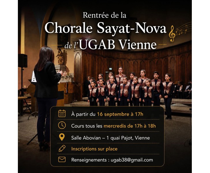 Rentrée de la Chorale Sayat-Nova