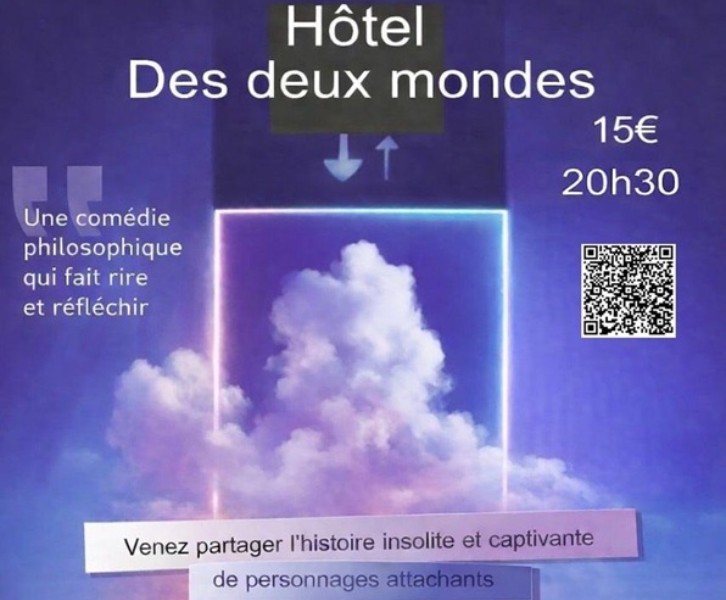 Représentation de la pièce ' Hôtel des deux Mondes '