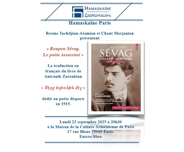 Roupen Sévag. Le poète assassiné