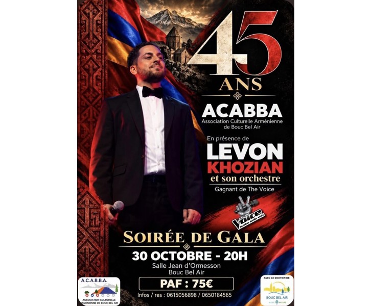 Soirée de Gala - 45 ans ACABBA avec Levon Khozian